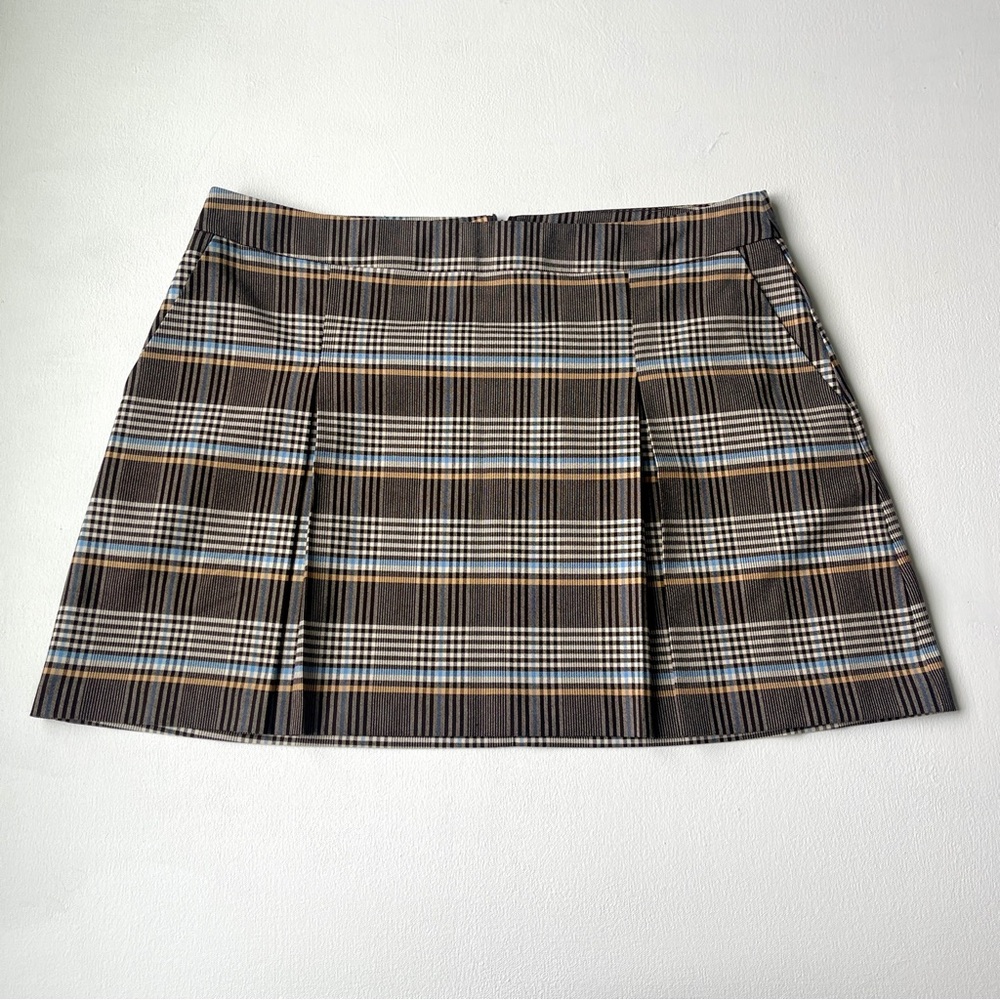 Topshop Plaid Mini Skirt